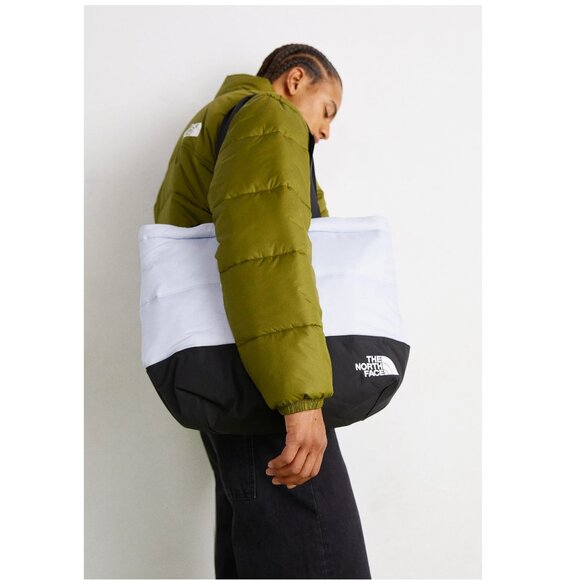 NEW The North Face Nuptse Puffer Dusty Periwinkle / Black Tote Shoulder Bag - Picture 12 of 13